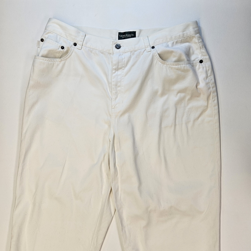 Lauren Jeans Ralph Lauren Straight Jeans Women's Size 16W White Casual Capris